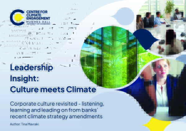 Leadership Insight: Culture meets Climate